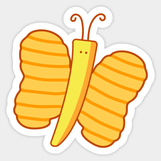 butterflies potato chips Sticker